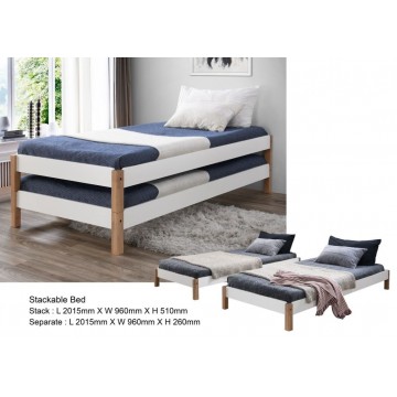 Wooden Bed WB1144 (Stackable)